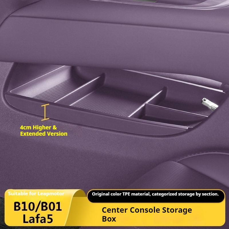 Fit For Leapmotor B10 B01 Lafa5 B05 Car Armrest Center Console Under Storage Box Mat Interior Modification