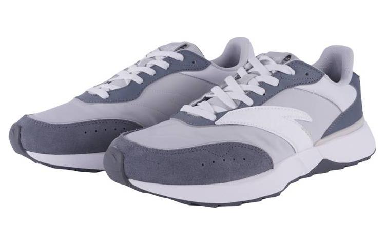 Men's Sneakers Anta HERITAGE 70 Slip Resistant Abrasion Resistant Low top Casual Shoes Men's Gray White