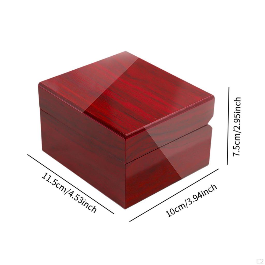 Коробка для хранения часов, органайзер для ювелирных изделий, прочная, роскошный контейнер для сережек, деревянный портативный для путешествий