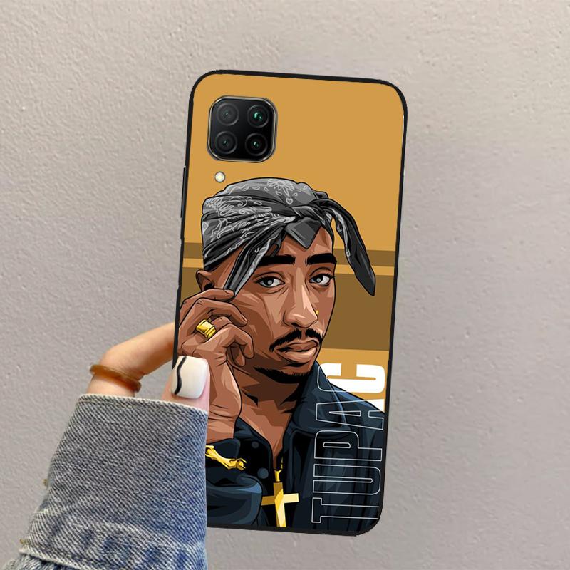 Чехол для телефона Huawei Nova 3i 7i 8i 11i 12i 9 10 SE Y73 Y90 Y70 Y72 Y61 Y91 P30 P40 Lite P60 Pro с изображением рэпера T-Tupac Shakur