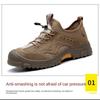Oulylan High-Quality Steel Toe Work Footwear Summer Breathable Anti-Slip Safety Shoes Men Anti-Puncture Anti-Smash Labor Boots