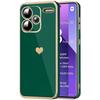 Case - E.F.CONNECTION - For Xiaomi Redmi Note 13 Pro+ 5G - Shockproof Protection - Small Heart Pattern - Night Green