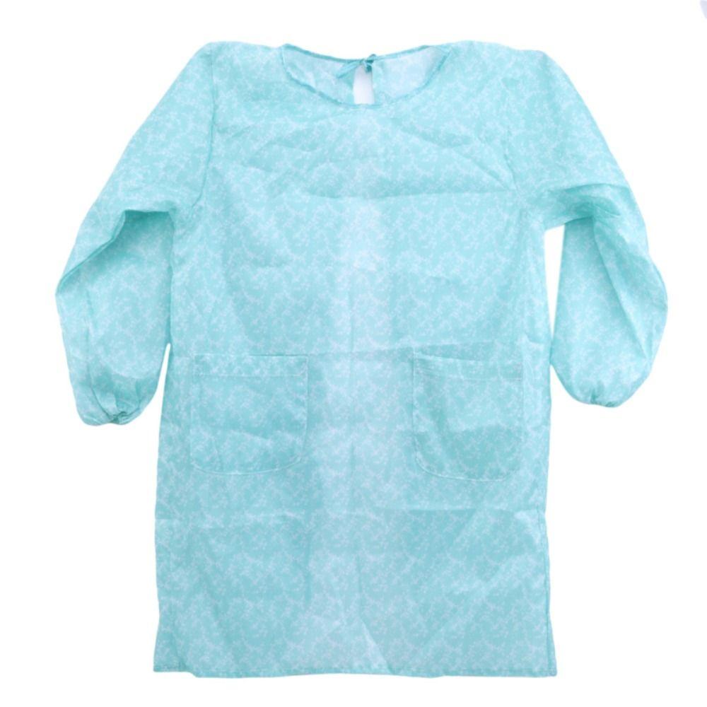 Oil Resistant Waterproof Apron Lightweight Kitchen Long-Sleeved Smock Daily Cleaning,