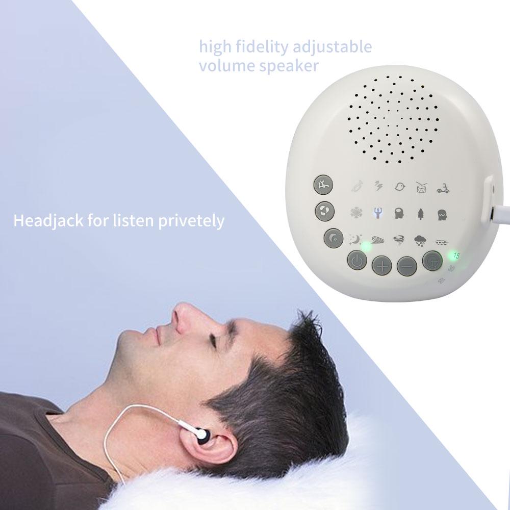 Sound Machine Baby Sleep Soothers White Noise With 15 Soothing Sounds 15 30 60 Minutes Timer For Home Office Travel