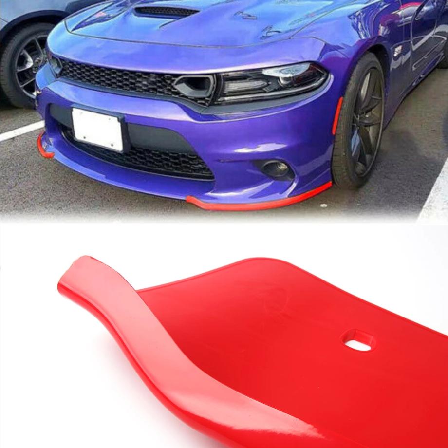 Pair Fits For 2015-2022 Dodge Charger SRT Scat Pack Front Bumper Lip Splitter Protector QS1