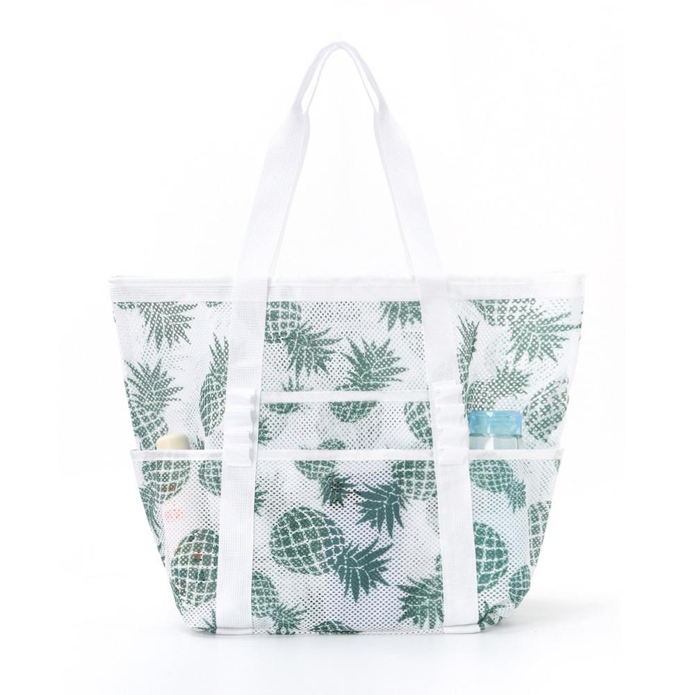 Пляжная сумка большой вместимости, сетка для игрушек, сумка для плавания, многофункциональная дорожная наплечная пляжная сумка, сумка для хранения купальника