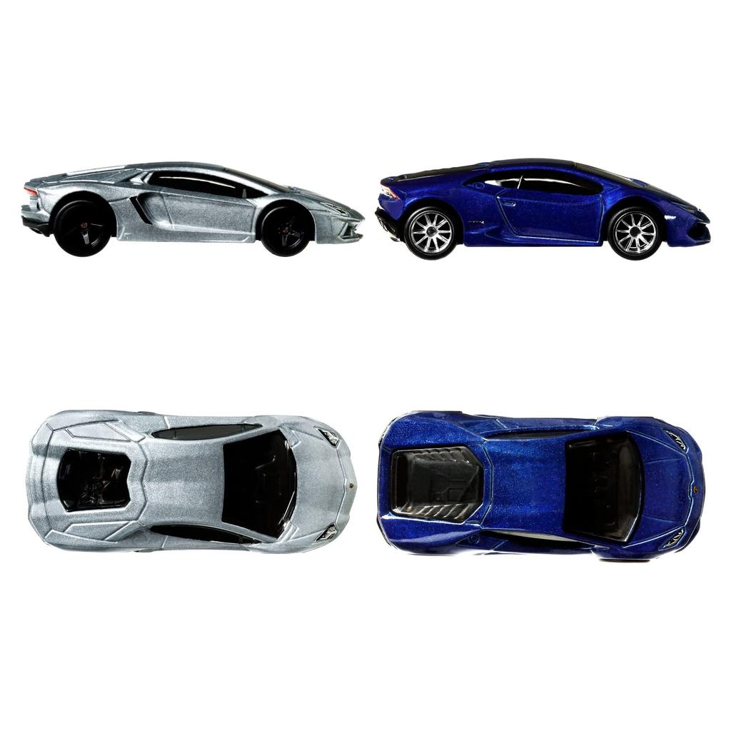 Hot Wheels Премиум Lamborghini Aventador Coupe Lamborghini Huracan LP HFF32 Набор из 2 шт. / 610-4 [Возраст 3+] Желтый/Синий 1/64
