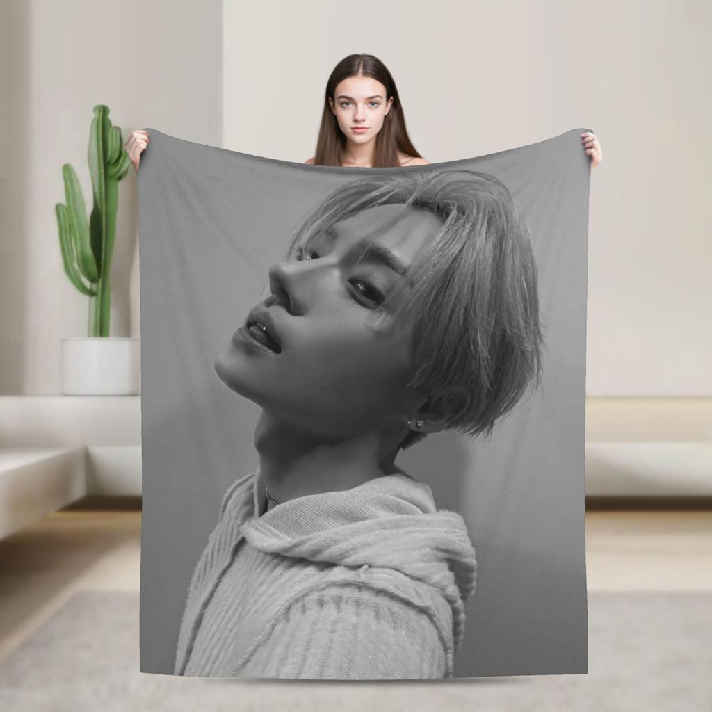 Ald1 Sangwon Soft Blanket Novelty Travel Office Throw Blanket Bedroom Flannel Bedspread Sofa Bed Cover