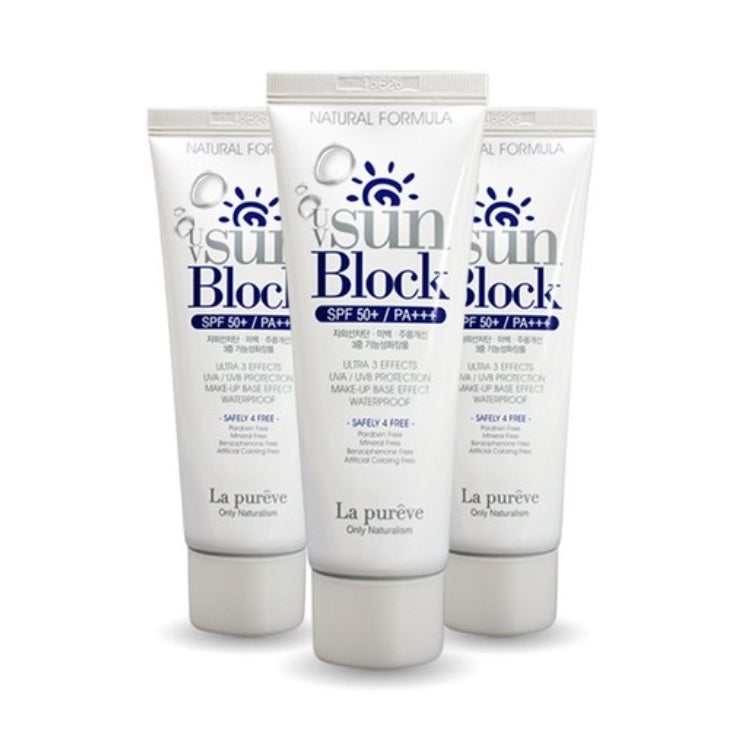 La Pureve UV Солнцезащитный крем SPF50+ PA+++ 50мл*3Pcs/5Pcs/10Pcs