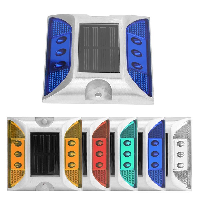 Ground Lights LED Solar Power Ground Marker Lights Waterproof Outdoor Driveway Road Highway Spike Lamp Solar Power Ground Light