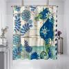 1 штука шторки для душа с принтом морского конька 180x180 см, водонепроницаемая и устойчивая к плесени для использования в ванной комнате