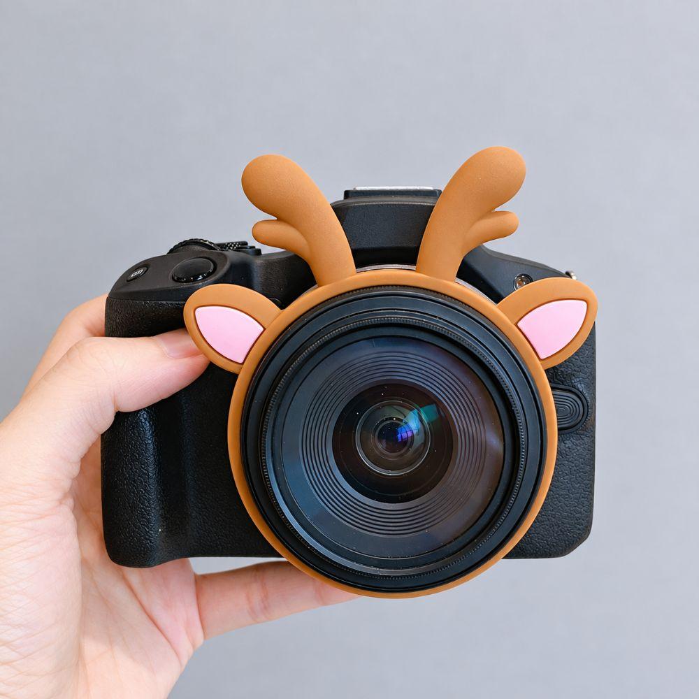 Silicone Camera Decoration Protective Cartoon Lens Ring Creative Camera Lens Accessory Photography