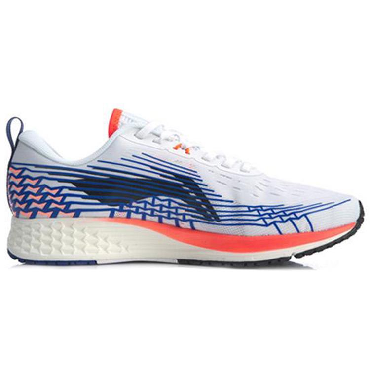 Li Ning Red Hare 4 Амортизация Скользкая Устойчивость к истиранию Низкие Беговые кроссовки Мужские Светло-голубые ARBP037-19