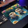 Cute Glitter Otter Mouse Pad Square Computer Office Game Table Mats Rubber Anti-slip Laptop Mousepads 40X45 Large Desk Pads