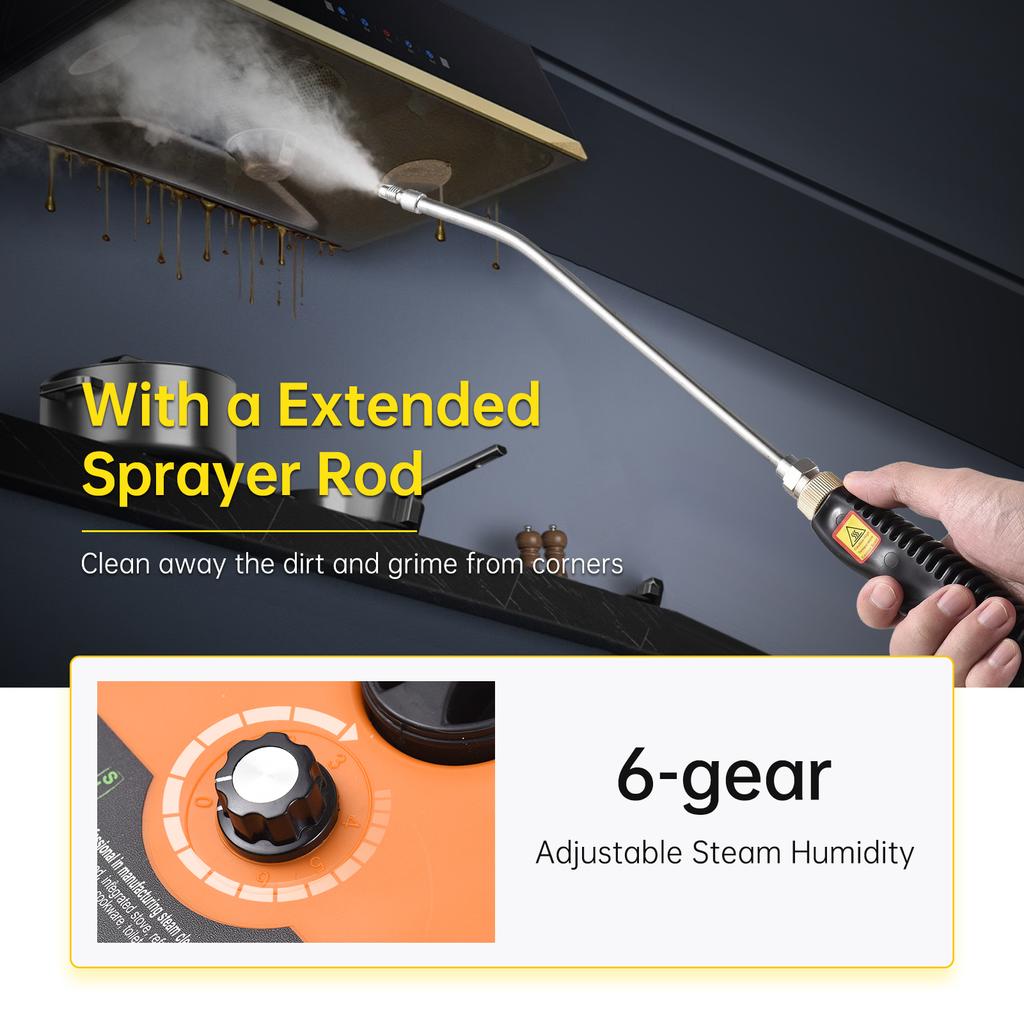 Multifunctional High Pressure Steam Cleaner Portable Handheld 3500W High Temperature Steam Cleaning