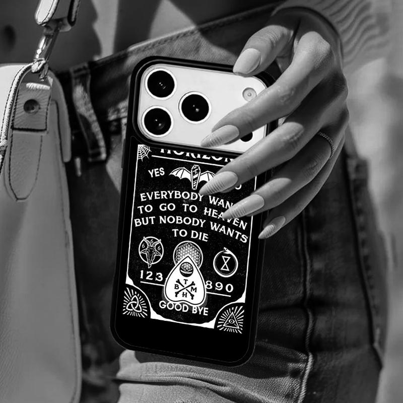 Девчачий Пастельный Ведьма Гот Уиджи Чехол для Телефона Для iPhone 17 Air 14 15 13 12 Max Чехол Для Apple 14 15 16 16e 11 Pro Max Plus