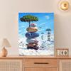 Frame Painting By Numbers Kits For Adults Stone Tree Acrylic Paint By Numbers Package Starter Kit Diy Crafts 40x50cm
