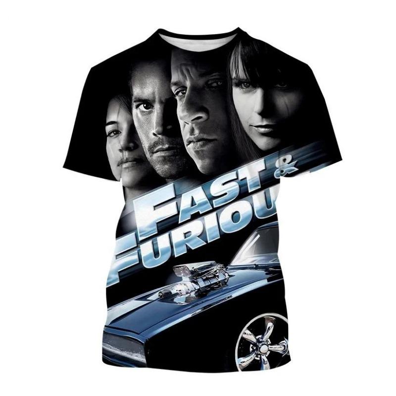 Hot Movie Fast and Furious 5 T-Shirt 3D Printed Men Women Summer Streetwear Fashion Short Sleeve T Shirt Kids Tees Tops Clothing