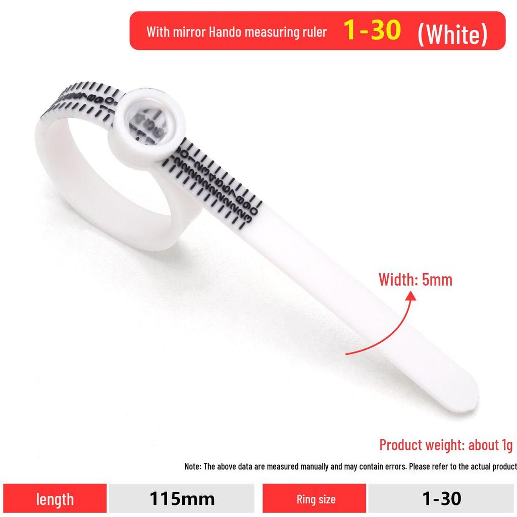 Кольцемер с лупой измерительная лента - Мягкий ремень-стиль инструмент для определения размера пальца