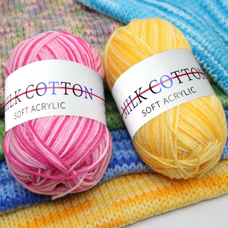 Пряжа для вязания крючком, мягкая акриловая пряжа, пряжа для ручного плетения, вязание одежды, сумка для рукоделия, шляпа, свитер, шарф, поделки своими руками