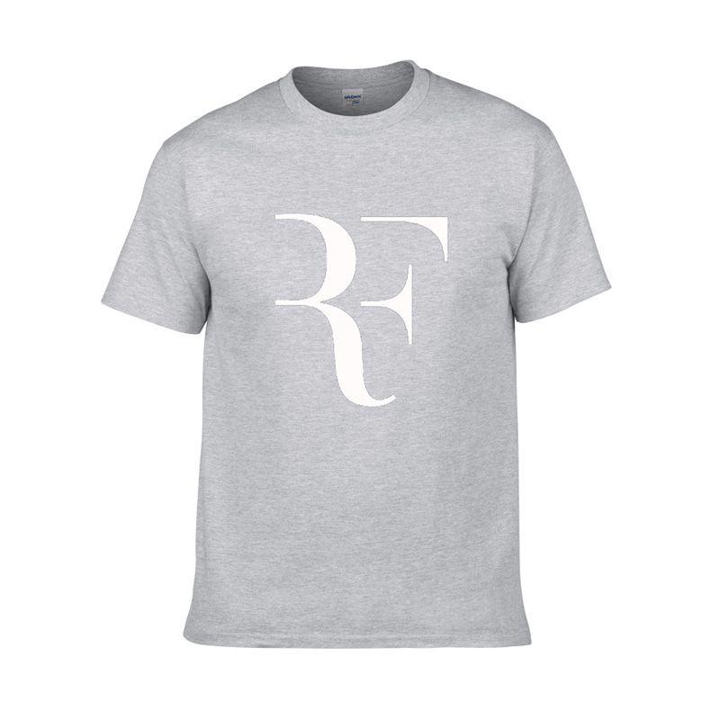 Мужская футболка Roger Federer Модная футболка Хлопковая Летняя Классическая Футболка с принтом Топы