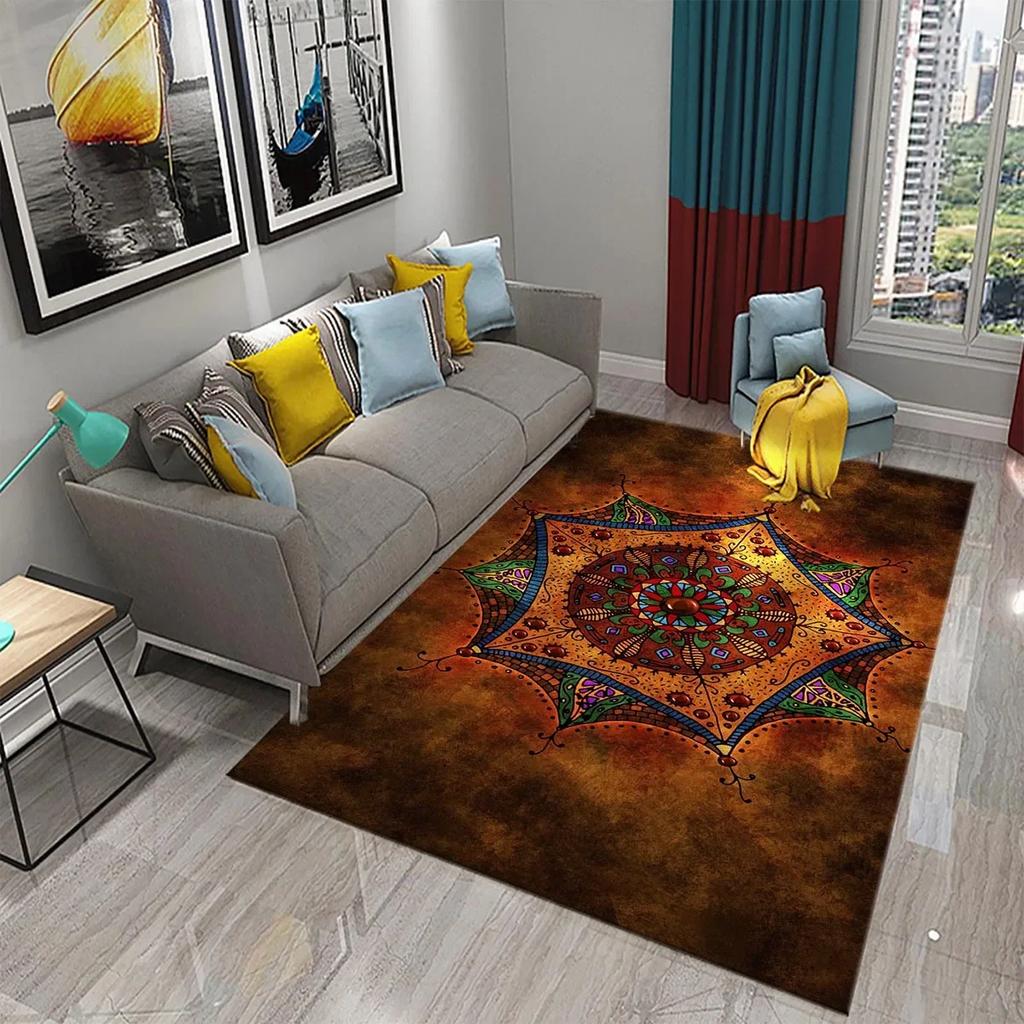 Цветной цветочный мандала богемный ковер для прихожей придверный коврик мат декор спальни гостиной напольные коврики ковры для ванной противоскользящие