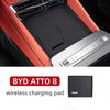 Для BYD ATTO 8 SEALION 8 TANG L DMI DMP 2025 2026 Беспроводная зарядная панель Силиконовый протектор Аксессуары для интерьера