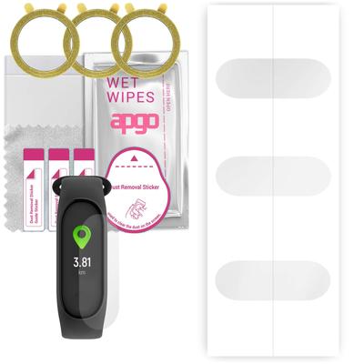 3 гидрогелевых защитных пленки apgo для Forever Fitband SB-50, гидрогелевая пленка, с позиционирующим слоем, простая установка