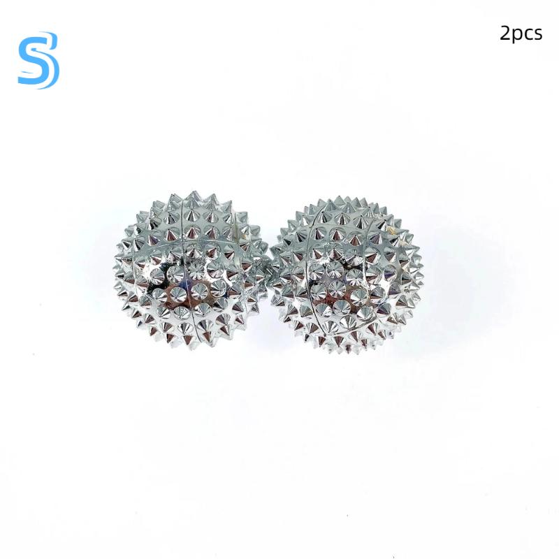 1 Pair Yoga Fitness Ball Durable Spiky Massage Ball Trigger Point Sport Fitness Hand Foot Pain Relief Magnetic Therapy Massager