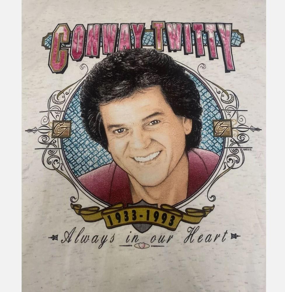 Conway Twitty Memorial T-Shirt White Unisex Tee All Size S To 5XL Unisex T-Shirt