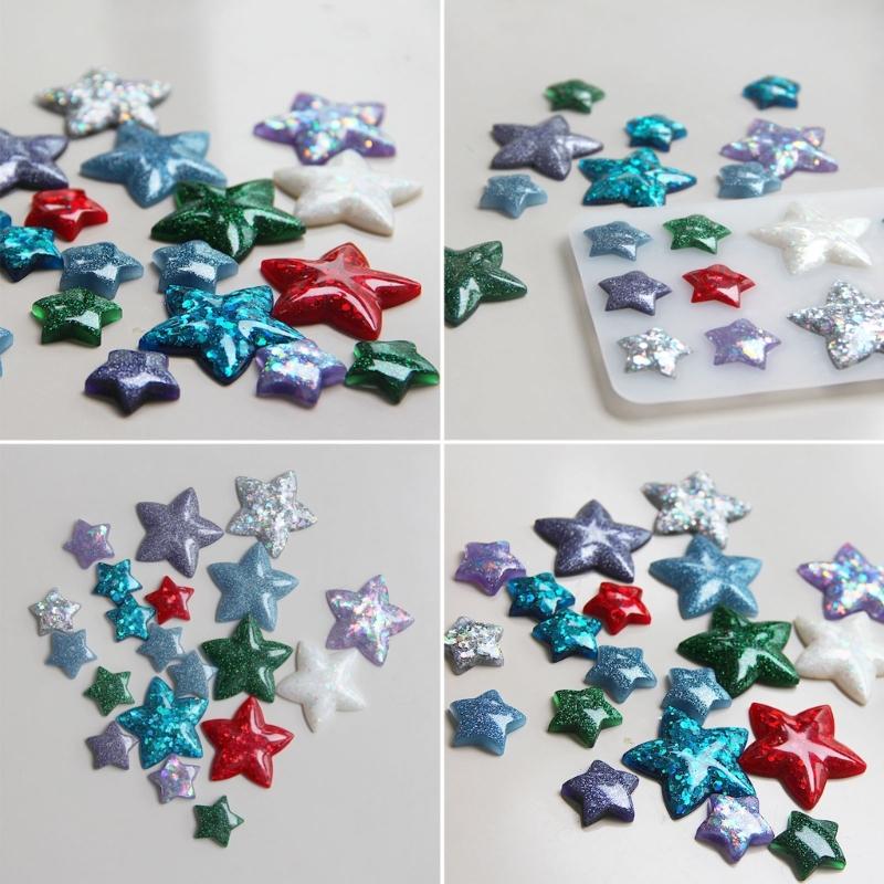 Форма для эпоксидной смолы с желейной звездой, 3D большие силиконовые формы для морских звезд, кулон ручной работы, изготовление ювелирных изделий, украшения, ремесла