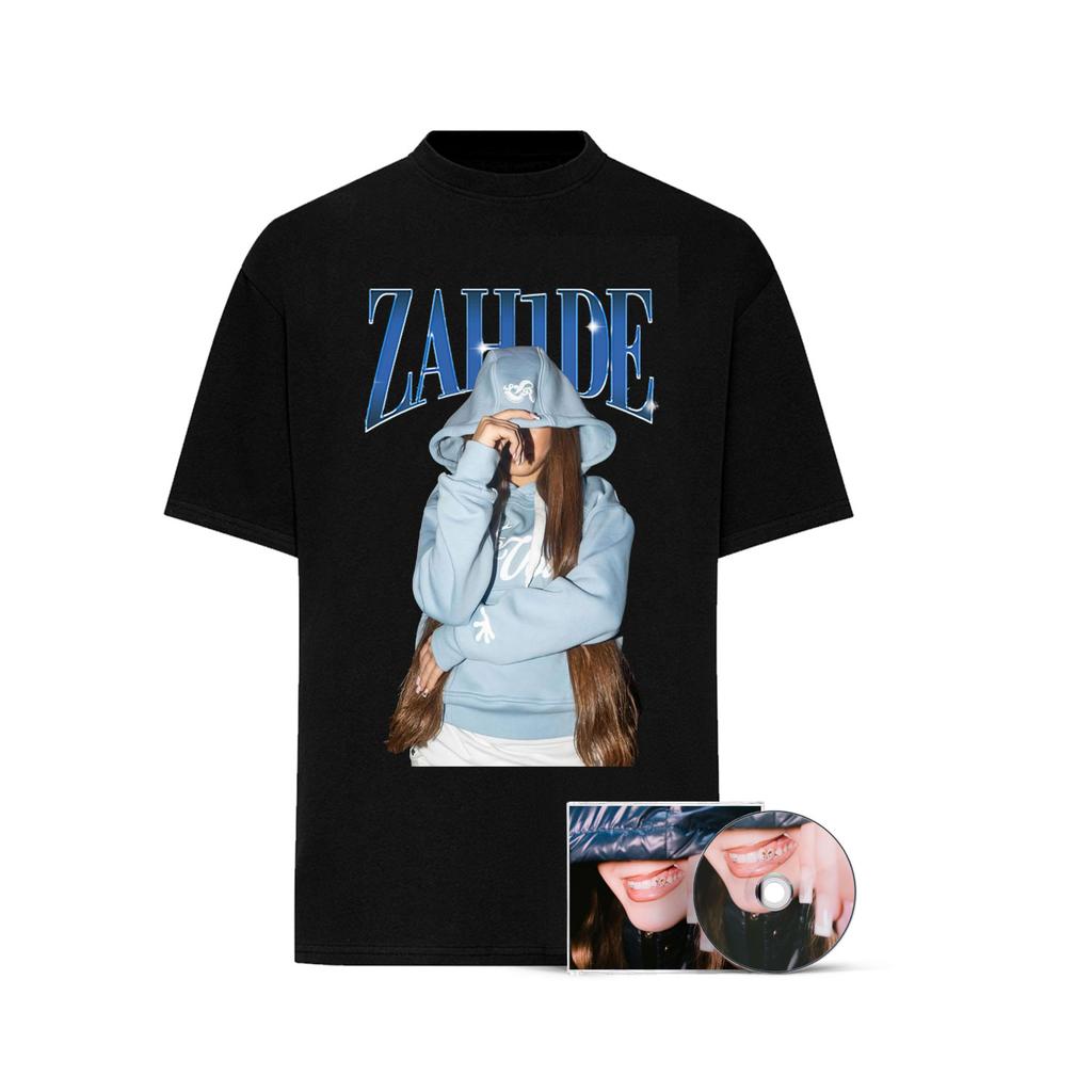 25SS Hip Hop T-shirt Men's Trend Singer Zahide Ins X Same Style Oversized Short Sleeve Harajuku Y2k Tee Merch Men Women T-shirt