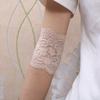 Women's Short Lace Arm Sleeve Wrist Length Fingerless Sunscreen Gloves Floral Lace Wedding Prom Arm Cover for Driving Cycling