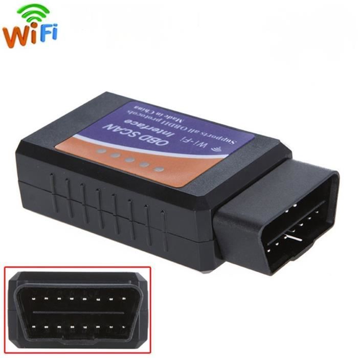 OBD WiFi OBD2 Mini Adaptateur Sans-Fil Scanner Code de Défaut pour Véhicule Mini Outils - Подключение через Wi-Fi по телефону ( iPhone