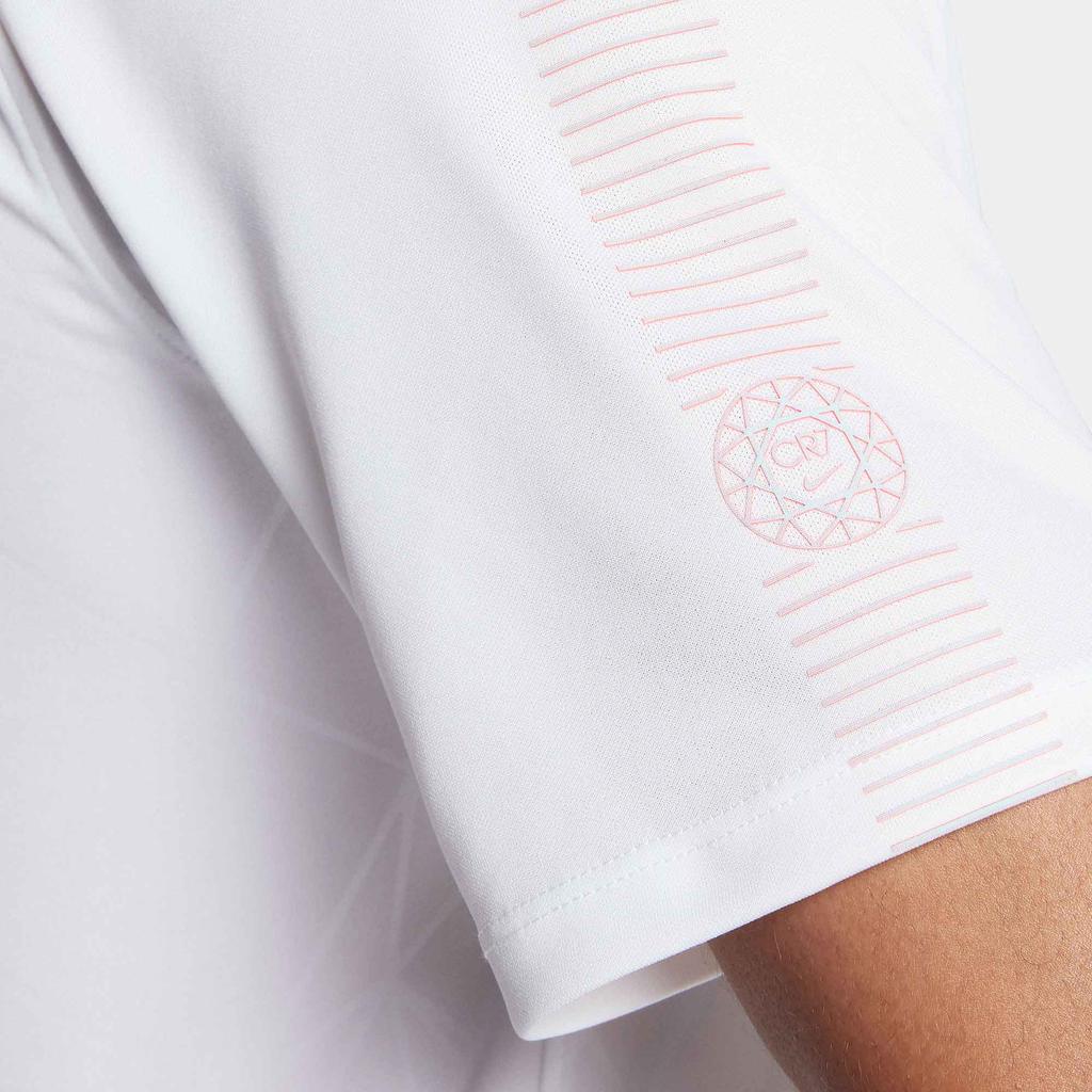 Nike Футболка Dry CR7 Squad однотонная с круглым вырезом и коротким рукавом, повседневная, мужская, белая 882992-100