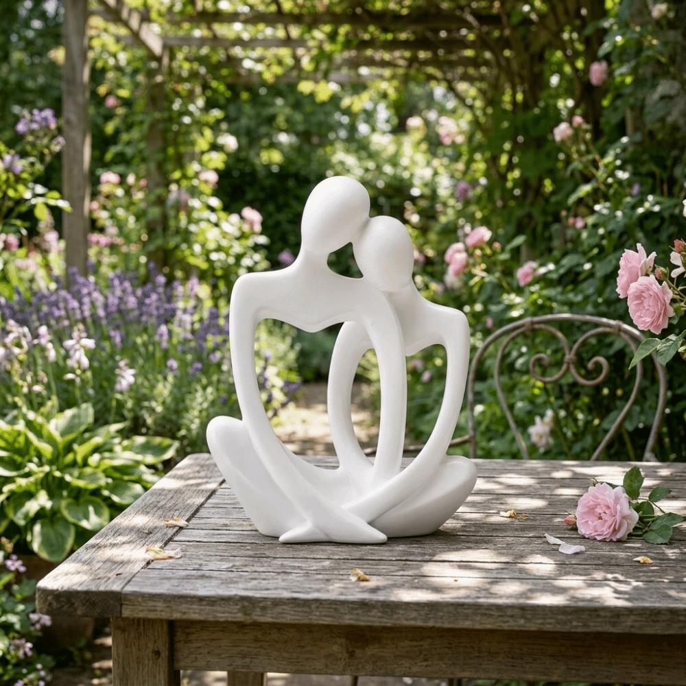 Minimalist Lovers Figure Table Figurines 3D Printed Abstract Sculpture Anniversary Gift