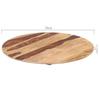 Table Top Solid Wood Round 15-16 Mm 70 Cm
