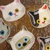 1PC Mini Serving Dishes Kitchen Cat Face Ceramic Dish Perfect Housewarming Gift Snack Plates Cute Spoon Holder Adorable