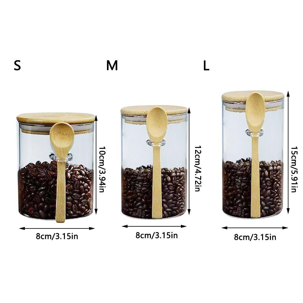 Крышка для кофе-бара, органайзер для хранения, стеклянная банка, кухонные принадлежности, герметичный прозрачный контейнер для еды