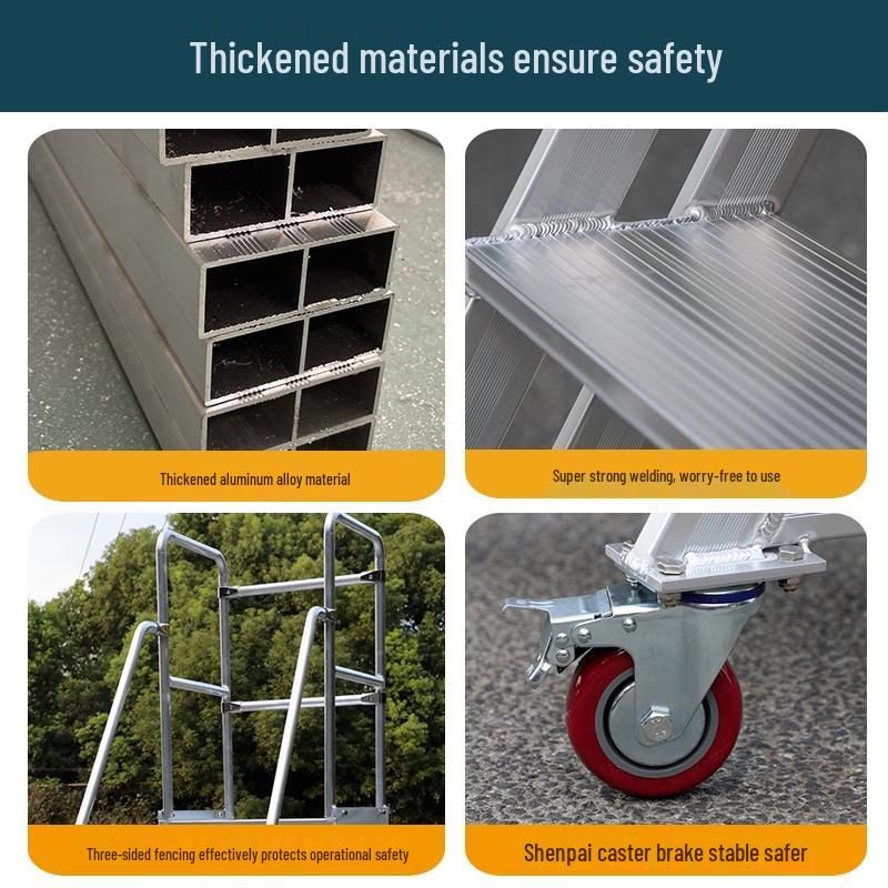 Jundingying Aluminum Alloy Mobile Platform Ladder