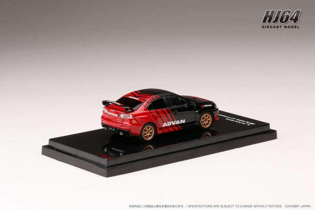 Mitsubishi LANCER EVOLUTION X YOKOHAMA ADVAN COLOR 1/64