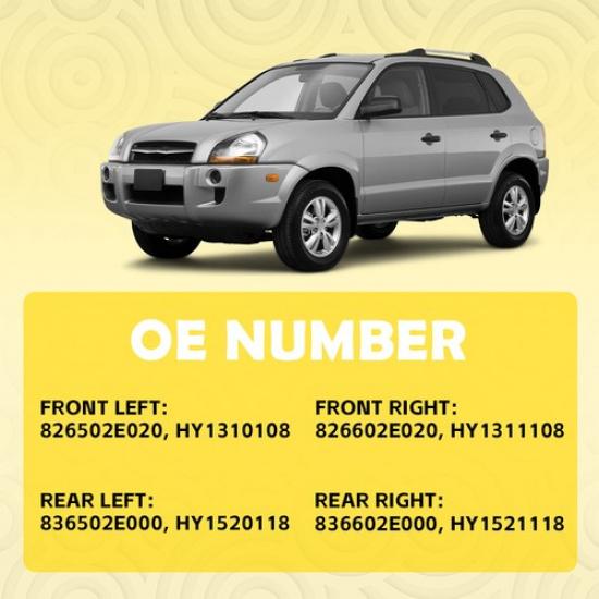 4 шт. Наружная ручка двери черная для Hyundai Tucson 2.7L 2.0L 2005 2006-2009 Новая