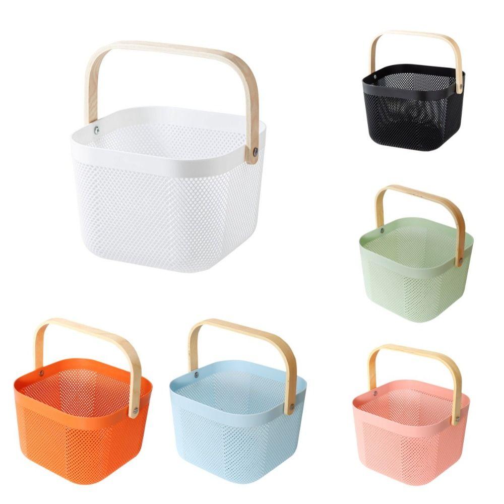 Handle Fruit and Vegetable Drainage Basket Large Capacity Towel Storage Basket Kitchen