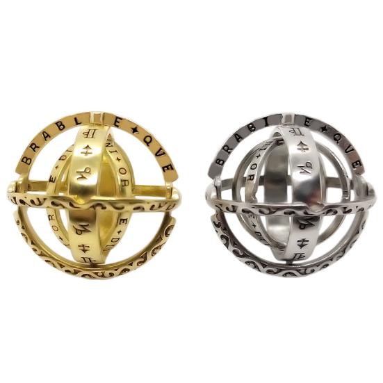 Кольцо-спиннер и ожерелье из титановой стали, декомпрессионные игрушки, противоударное ручное кольцо-антистресс, унисекс, украшения от тревожности