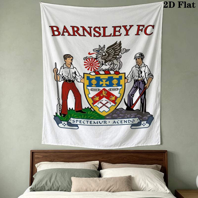 Тканое полотно Barnsley Fc Эстетичное настенное панно Печатная ткань Одеяло Декоративные гобелены Для спальни Гостиной Домашний декор