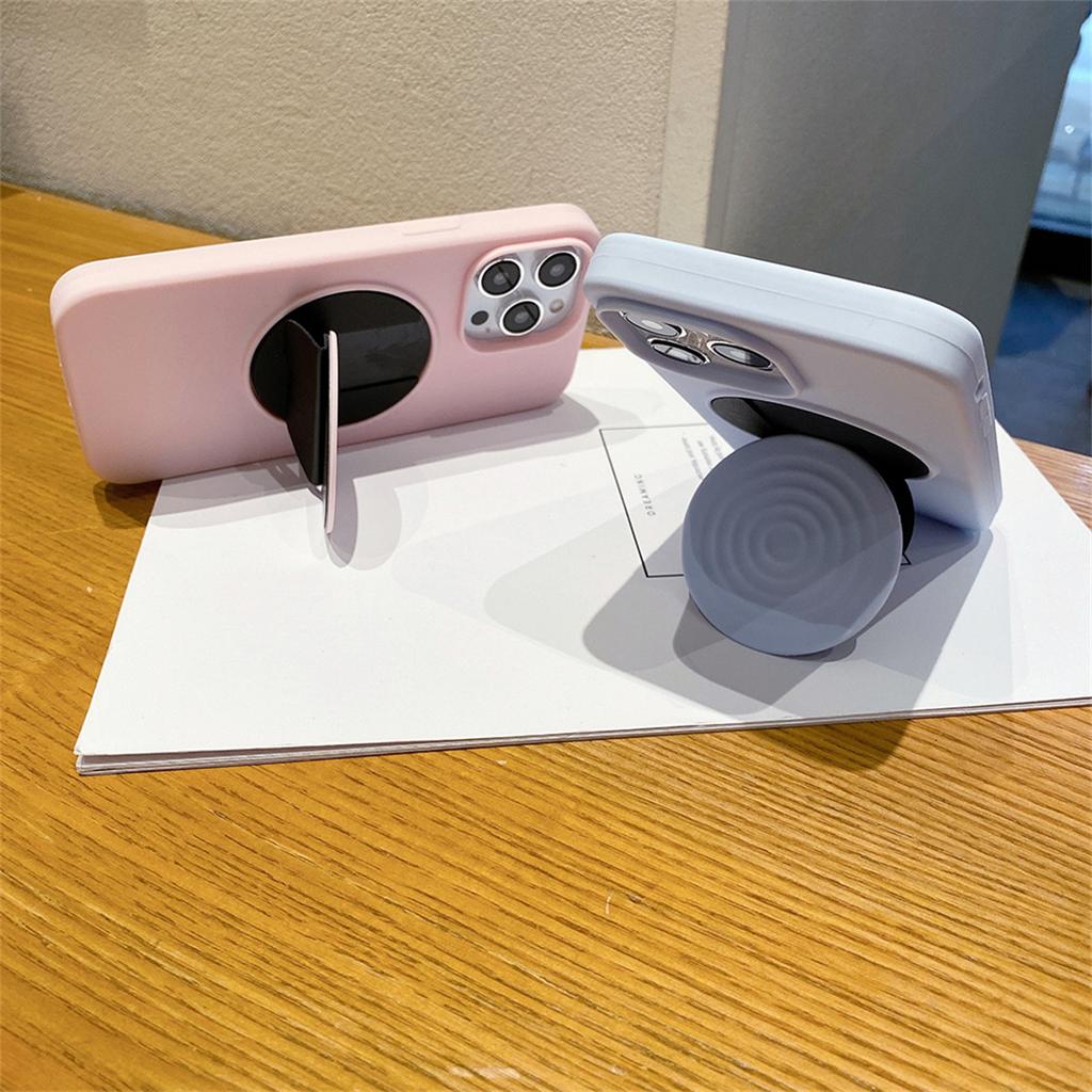 Матовый Чехол-Подставка с Рисунком Водяных Волн для IPhone 17 Air 16 15 14 Pro Max 13, Ударопрочный Силиконовый Защитный Чехол