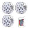 10leds RGB Submersible Light with Remote Control Underwater Night Lamp Battery Operated for Pool Vase Bowl Wedding Party Decor