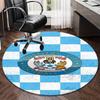 1PC round rug Newcastle United Crest Printed Round Area Rug ,Rug For Home Office, Round Chair Rug, Decorative Carpet Fan gifts Christmas gift