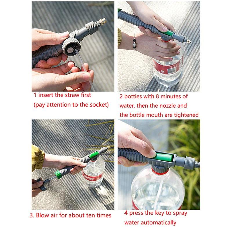 Manual High Pressure Air Pump Sprayer Adjustable Drink Bottle Spray Head Nozzle Garden Watering Tool Sprayer Agriculture Tools