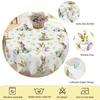 Цветочный венок на День Независимости Водонепроницаемая прямоугольная скатерть Красный синий цветок звезда Флаг США Чехлы для стола для ужина кухни